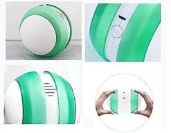 Cat Tumbler Toy Electric With Led Feather Anti-fall Ball,automatic Rolling Fishing Rod Cat Funny Pink