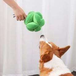 Creative Broccoli Plush Shape Durable Plush Squeaker Dog Toy Gift For Pet Gift