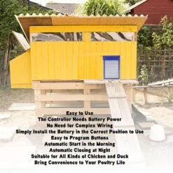 Battery Operated Automatic Chicken Coop Door Auto Chicken Coop Door Opener With Timer 100?240V AU Plug