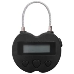 LCD Display Smart Time Lock - USB Rechargeable Timer (Black)