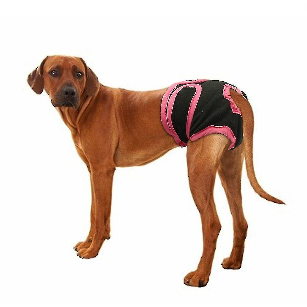 Washable Female Dog Diapers, Reusable Doggie Diaper Wraps For Female Dogs, Super-absorbent And Comfortable Niuniu XS Black - Image 2