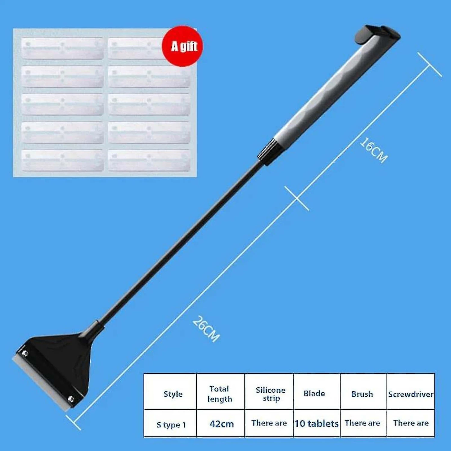 Aquarium Scraper,fish Tank Scraper, Grass Tank Cleaning Tool 62cm