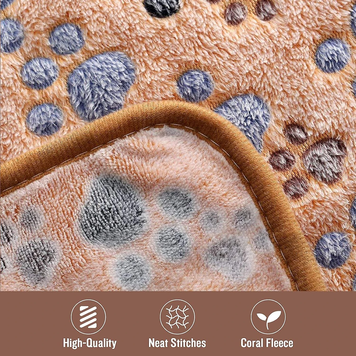 3 Piece Large Paw Dog/Cat Ultra Soft Plush Blanket (104 * 76cm) - Image 3