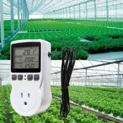 Temperature Controller 16a 230v Large Screen Lcd Display Digital Thermostat Socket Outlet For Heat Mat-color:eu Plug