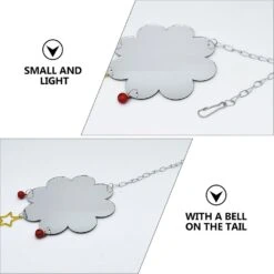 Chicken Mirror Toy Pet Chicken Toy Hanging Single Mirror Pet Cage Accessory