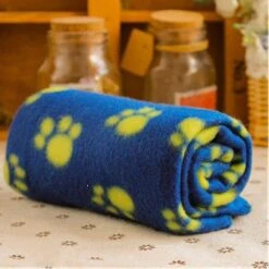 2022 Pet Pet Supplies Dog Paw Print New Cute Bed Mat Sleeping Blankets Cat