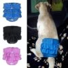 Puppy Diaper Breathable Health Care Menstruation Pants Dog Briefs Pet Physiological Pants For Female Dogs L Black