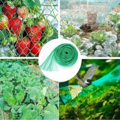 Protective Netting 4 X 6m Anti-Bird Netting For Fruit Trees Fence And Animals Netting For Vegetables Garden Netting For Trees And Flower Beds Elastic,
