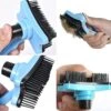 Pet Brush Dogs And Cats Self-cleaning Pet Bath Comb, Pet Grooming Tool - 1-click Cleaning