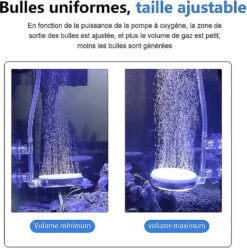 2024 Aquarium Air Stone,aquarium Nano Air Stone Silent Dissolved Oxygen Diffuser,used In Aquariums And Hy