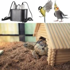 Combination Double Reptile Deep Dome Light Fixture For Reptile Line Length 1.5m With Switch Load 300