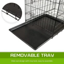 Paw Mate Wire Dog Cage Foldable Crate Kennel 30In With Tray