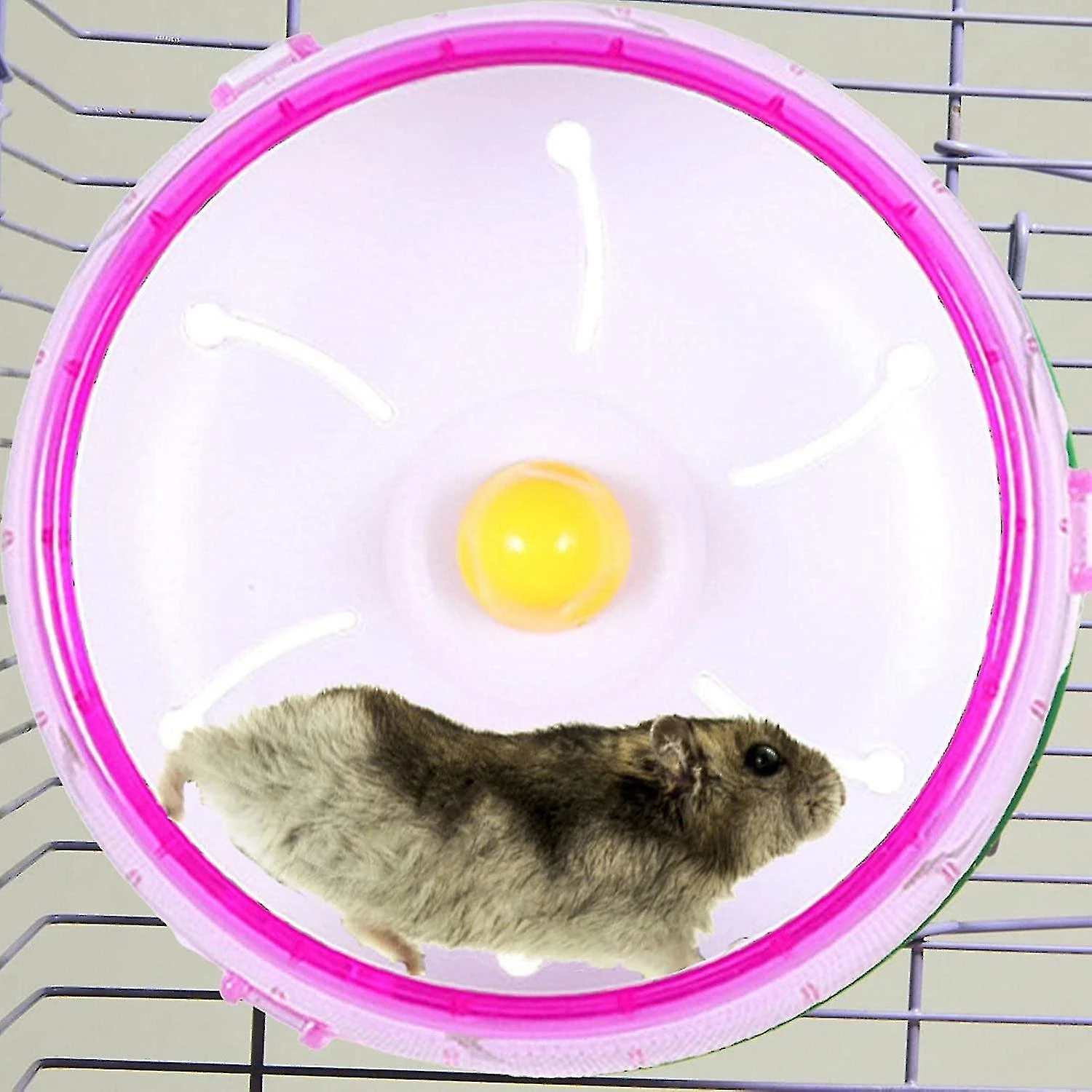 1pc Hamster Wheel Hamster Wheel Silent Hamster Exercise Wheel Dwarf Hamster Running Wheel Quiet Spinning Running Wheel 21cm - Image 5