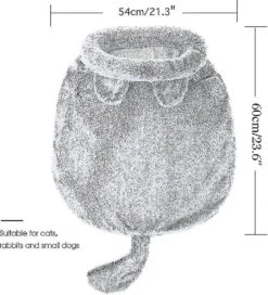 Cat Sleeping Bag Fleece Soft Self Warming Washable Cat Beds Snuggle Sack Blanket Szkydv