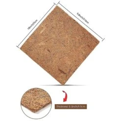 Natural Coconut Fiber Mat, Reptile Carpet, Pet Terrarium Substrate For Lizard Snake Turtle Gecko