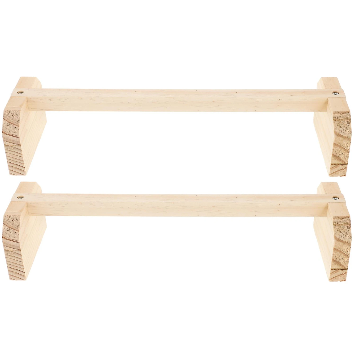 2pcs Parrot Stand Chicken Standing Rack Wood Bird Cage Accessories Pet Plaything - Image 4