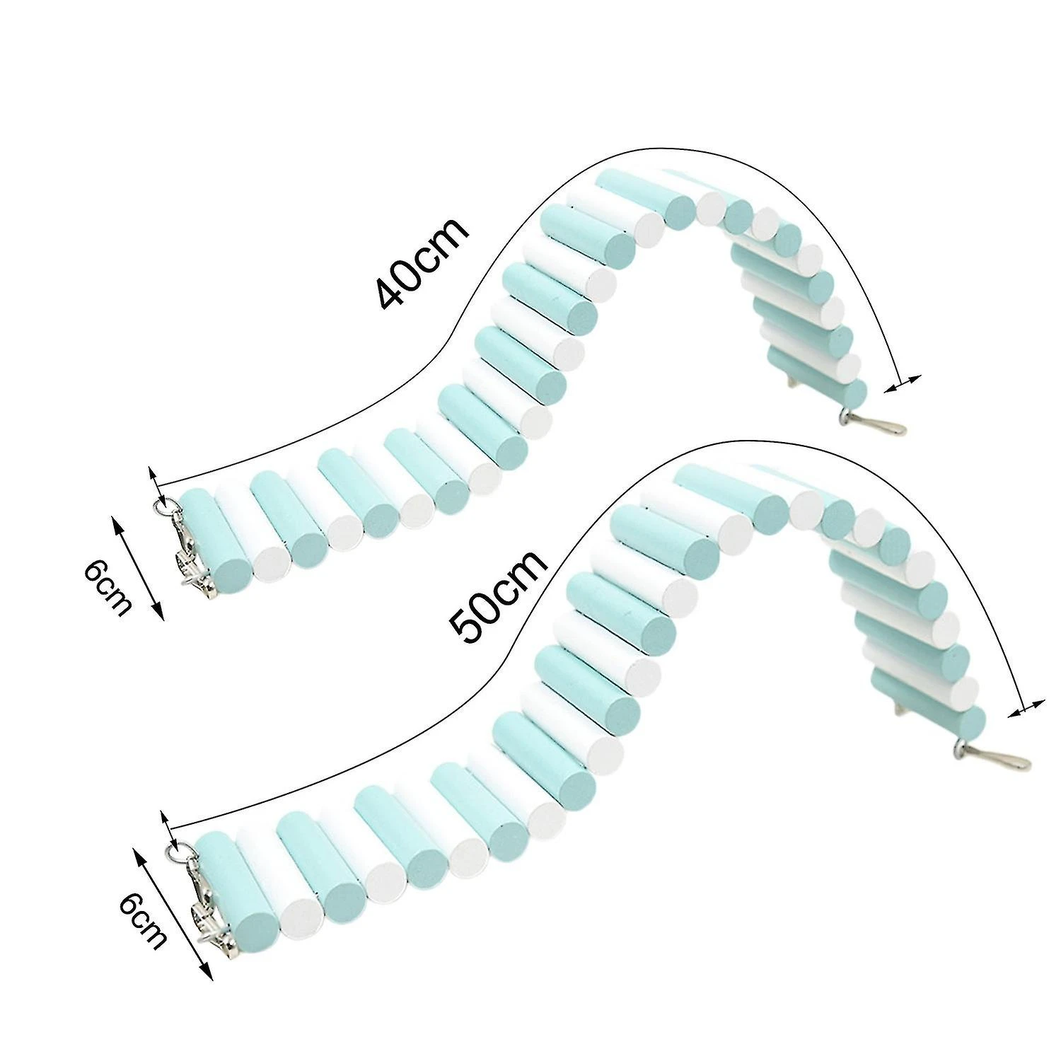 ZHOUBA Small Animal Toy Exercise Toy Cage Accessories Hamster Climbing Ladder Bridge Toy Pet Hideout 40 Cm - Image 4