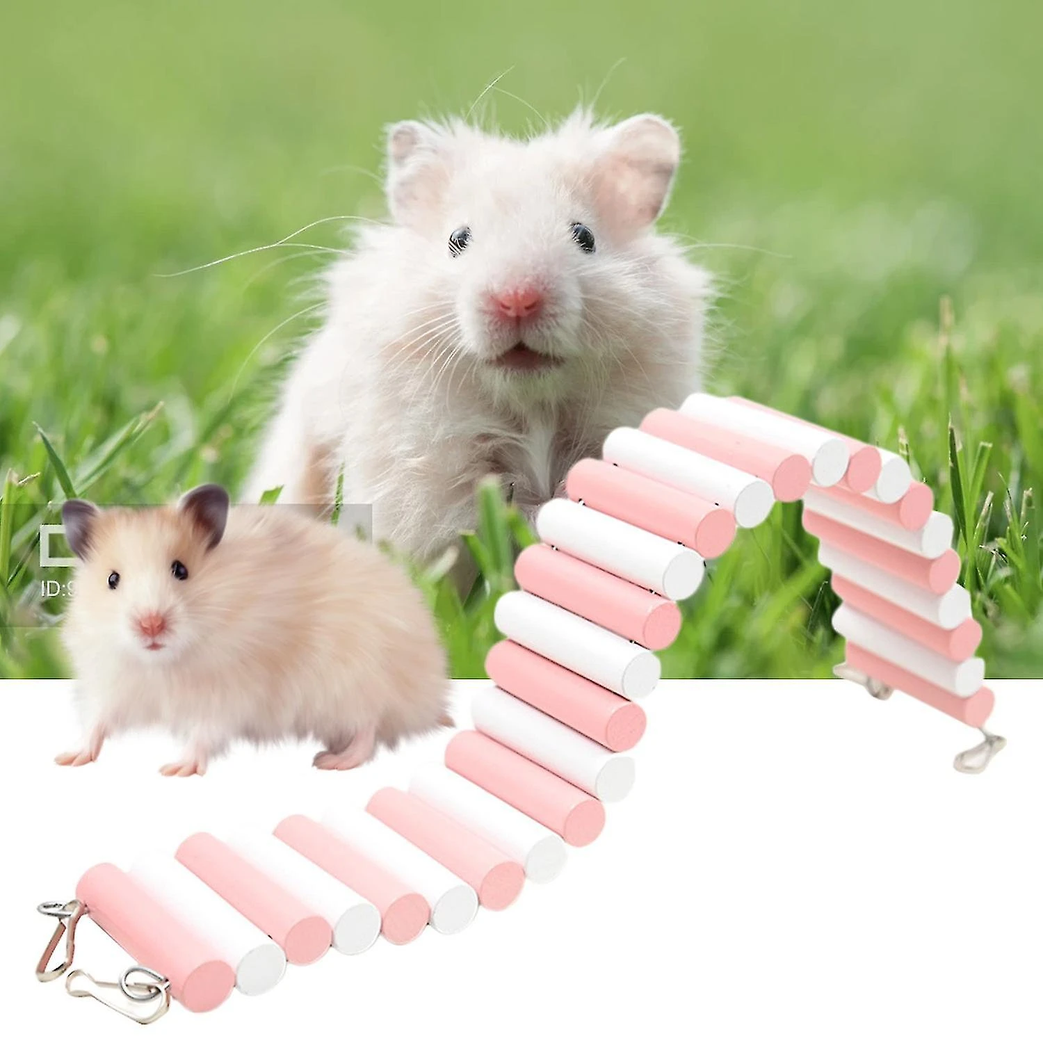 ZHOUBA Small Animal Toy Exercise Toy Cage Accessories Hamster Climbing Ladder Bridge Toy Pet Hideout 40 Cm - Image 3