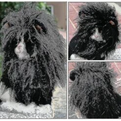 Lion Mane Wig, Adjustable Pet Costume With Ears For Dogheadgear Wig Hat Pet Dog Cat Headgear Puppy Cat Clothes Lion Headgear (black)