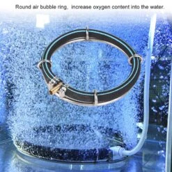 Single Ring Dia 25cm Aquarium Round Air Bubble Diffuser Bubbler For Fish Pond Oxygenation