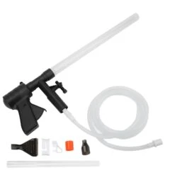 Long Nozzle Pneumatic Aquarium Gravel Cleaner - Quick Water Changer With Air Pressure Button