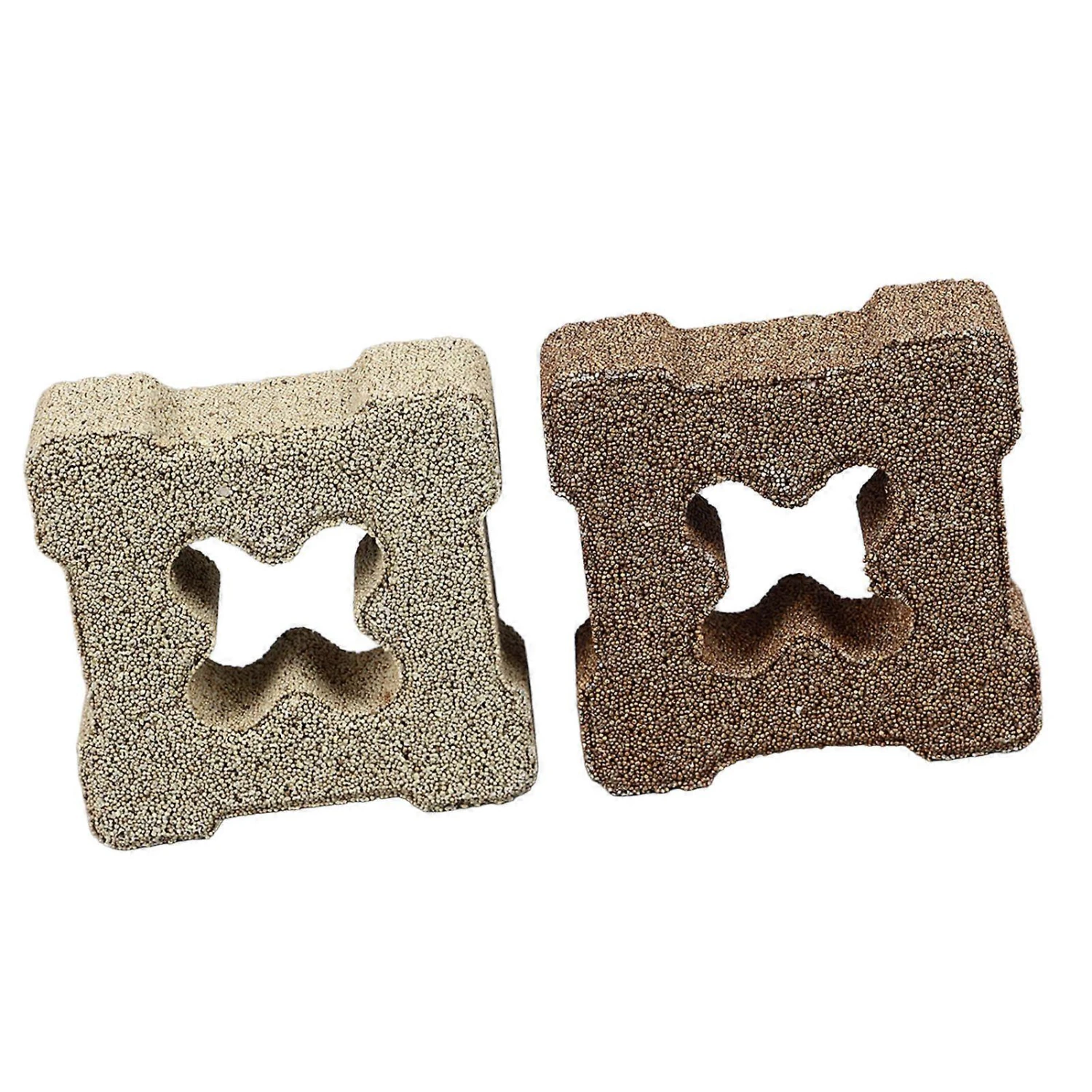 Aquarium Fish Tank Biological Filter Brick - 2pcs Ceramic Media For Efficient Cleaning And Safe Water Purification - Image 3