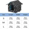 Outdoor Cat Kennel Easy To Wash Foldable With Detachable Cushion Weatherproof Shelter House For Cats Waterproof S:35x33x30cm