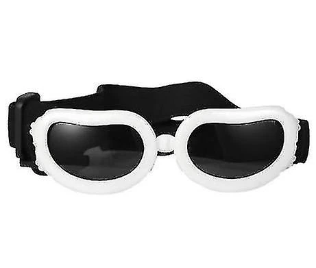 Dog Goggles Small Breed,dog Sunglasses Goggles, Uv Protection Dog Sunglasses For Cat, Puppy Outdoor White - Image 4