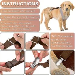 2 Pieces Dog Diaper Suspenders Belly Bands Canine Harness Keep Diaper On Your Dog For Small Medium A