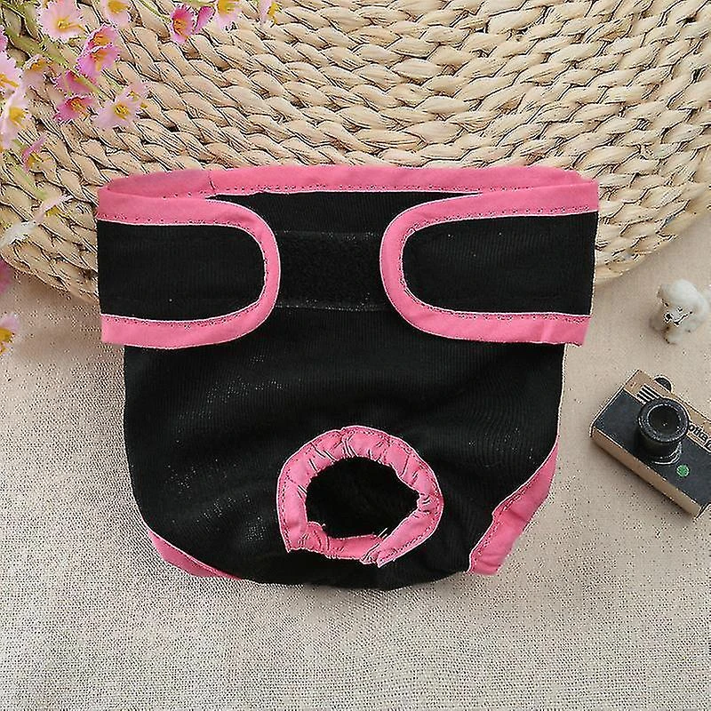 Washable Female Dog Diapers, Reusable Doggie Diaper Wraps For Female Dogs, Super-absorbent And Comfortable Niuniu XS Black - Image 4