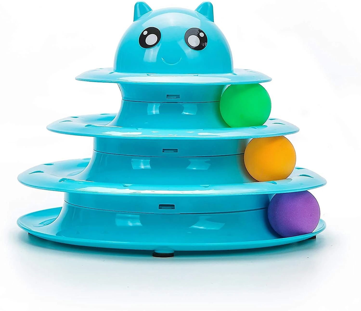 Vealind Pet Interactive Fun Roller Exerciser 3 Level Tower Of Tracks Cat - Image 4