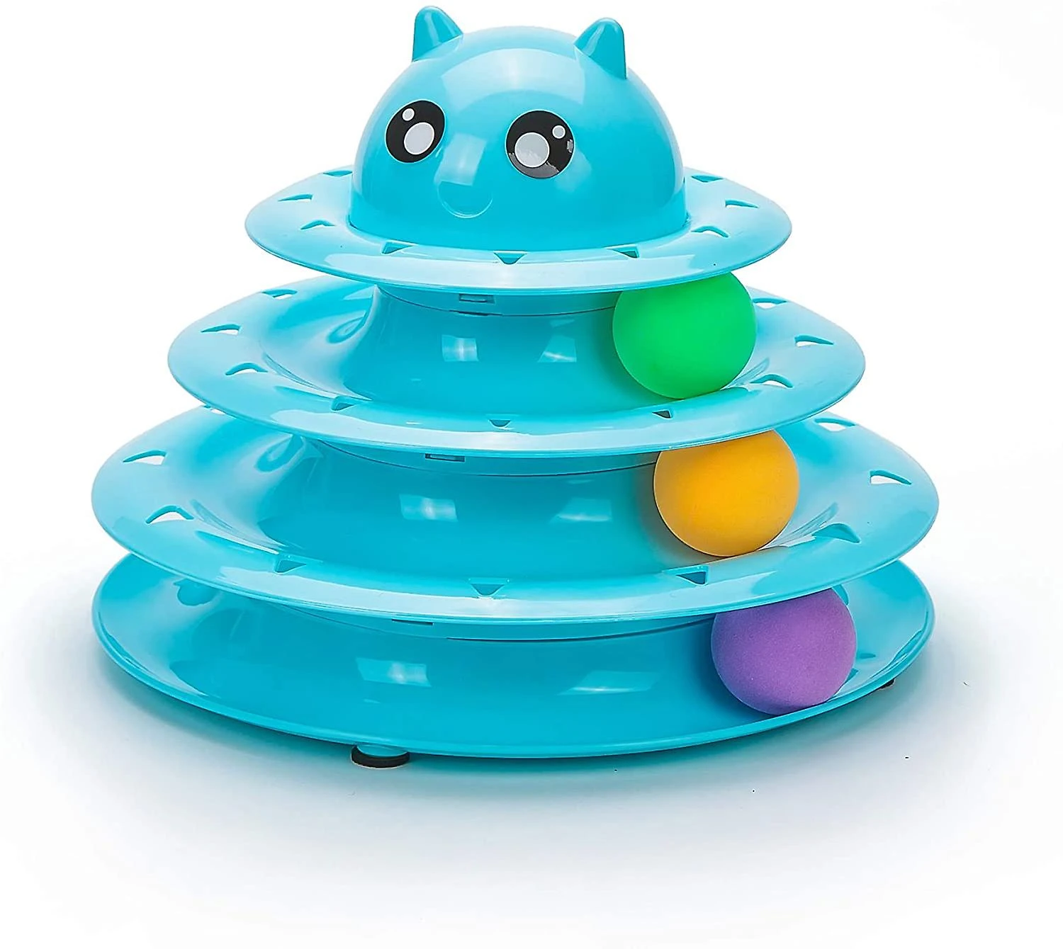 Vealind Pet Interactive Fun Roller Exerciser 3 Level Tower Of Tracks Cat - Image 3