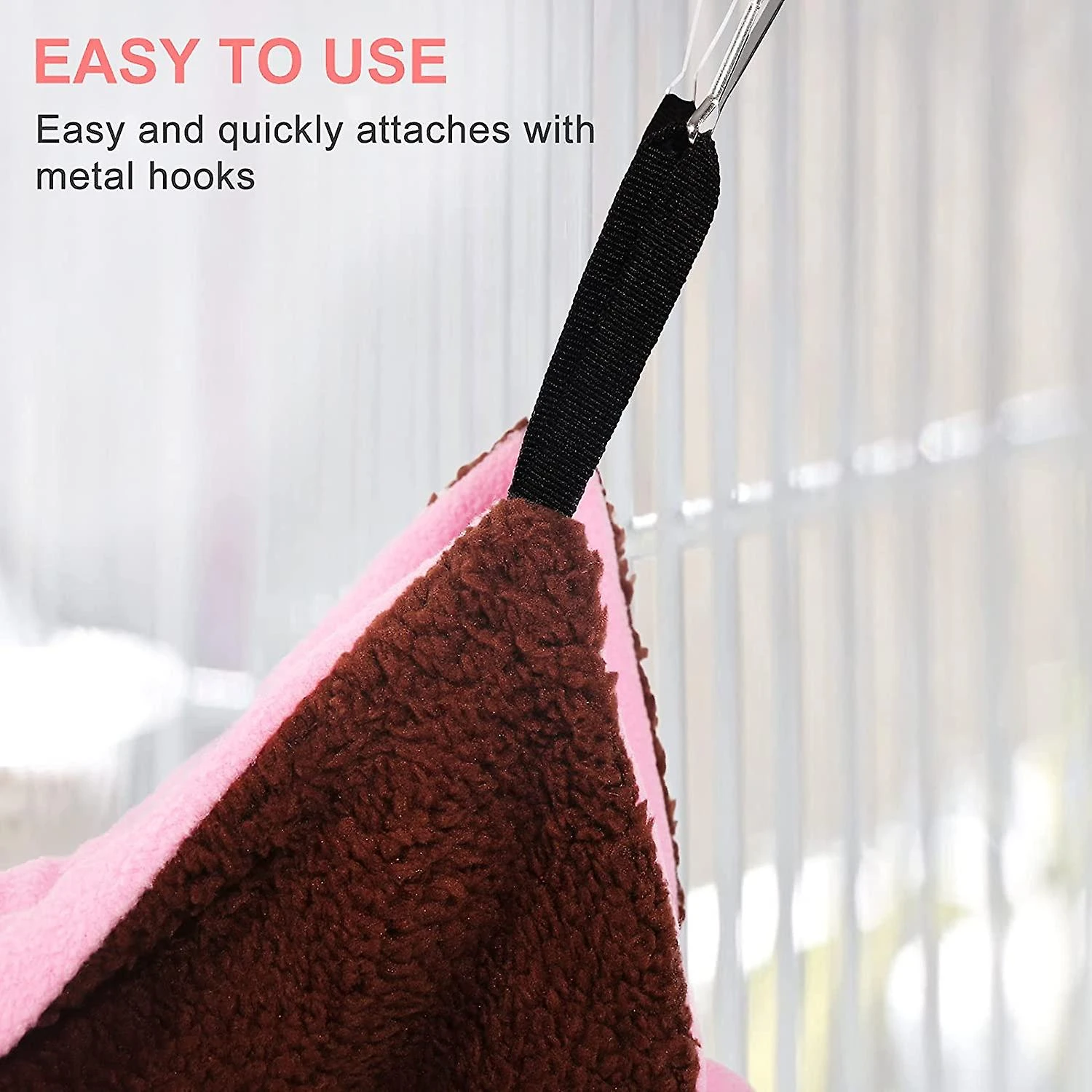 2024 Small Pet Hammock, 3 Layer Pet Hammock, Ferret Hammock, Rodent Hammock, Small Animal Bed - Image 2