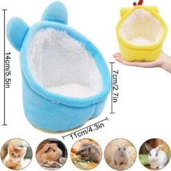 Bn-maison Nid D'hiver Coton Pour Hamster Nain Souris Mignon Lit Chaud De Hamster Po