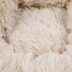 Cat House, Plush Pet Cave, Round Dog And Cat Basket Soft And Comfortable Plush Donut Cat Warm Soft Puppy Bed For Winter Sleeping 60cm