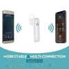 Bluetooth Headset Wireless Cell Phones Earpiece With Mic Noise Canceling White