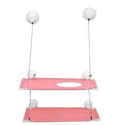 Double-layer Multi-color Pet Hanging Bed Portable Lightweight Mount Pet Cat Hammock Pet Bed Shelf Seat Beds Type D