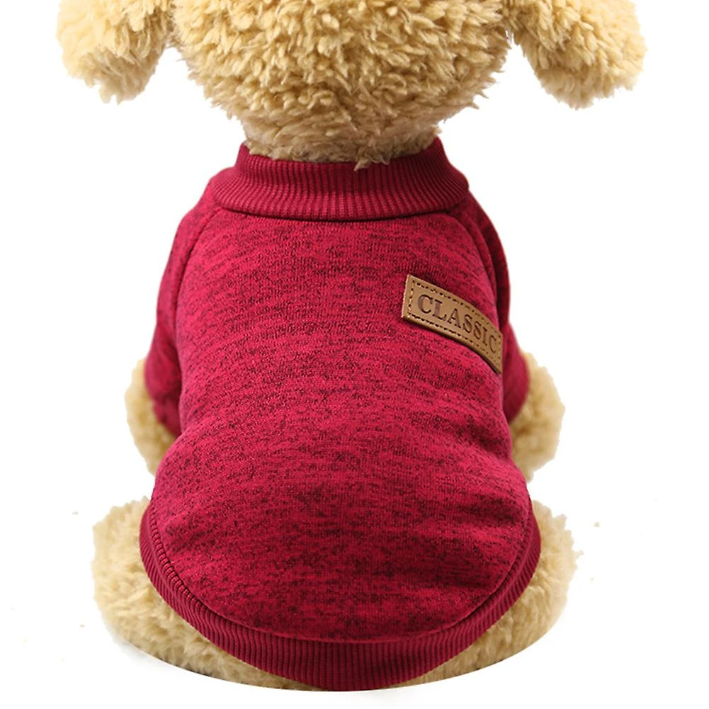 Puppy Cat Clothes Pet Clothes L Size Sweater Red