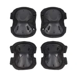 Military Tactical Knee & Elbow Pads Set Anti-impact Hunting Paintball Shooting Protective Knee Pads Support