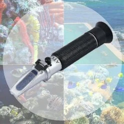 Salinity Refractometer For Seawater And Marine Fishkeeping Aquarium 0-100 Ppt - Dual Scale (1.0 To 1.070 S.g.) - Automatic Temperature Compensation