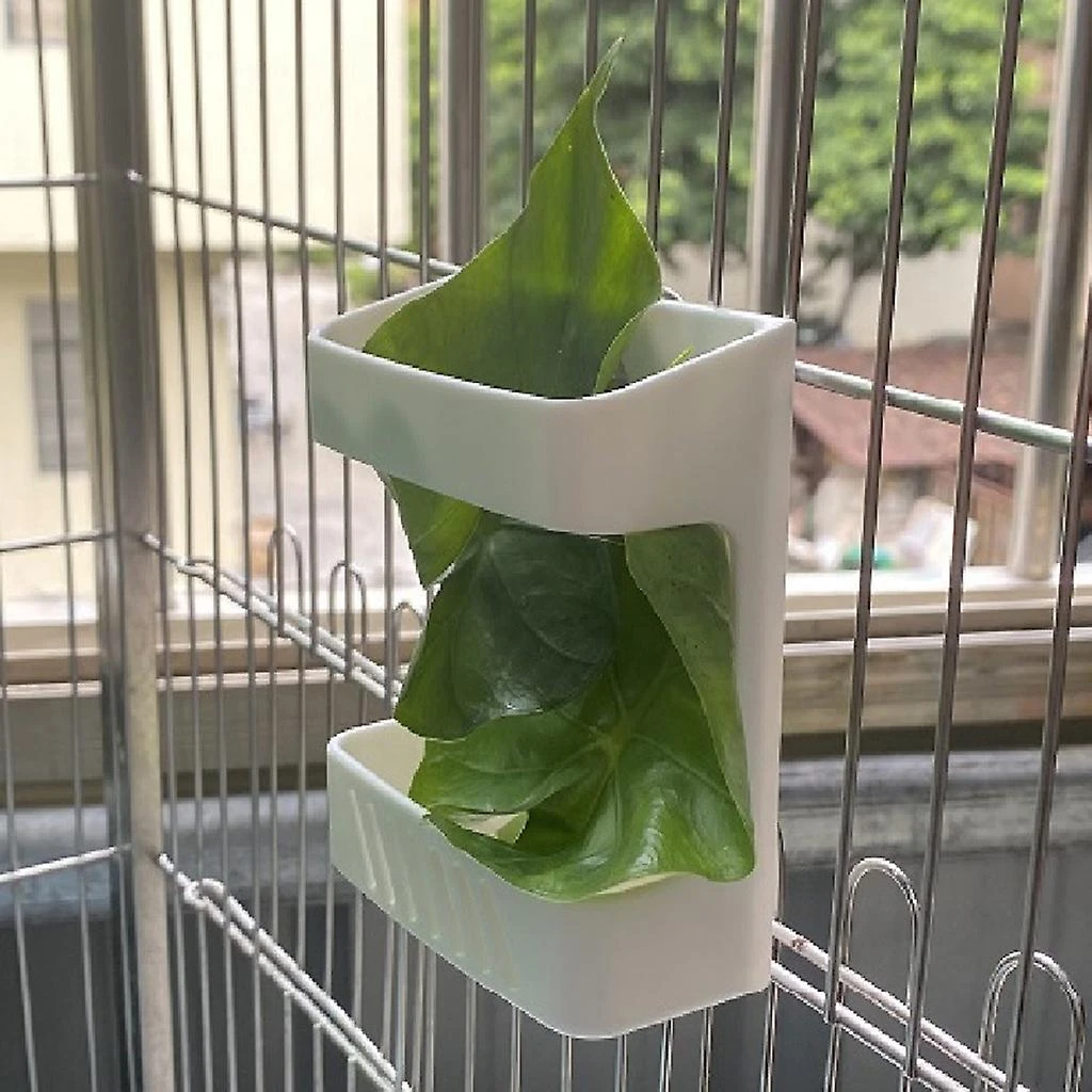 Rabbit Grass Holder Parrot Fruit/veggie/treat Feeding Tool Easy To Fix On Cage - Image 3