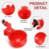 12pcs Chicken Watering Cup Automatic Filling Waterer Poultry Drinking Bowl Thread Watering Feeder C