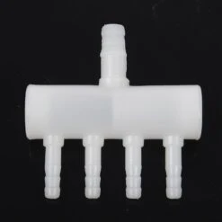 Plastic 4 Way Aquarium Oxygen Tube Fitting Splitter Manifold Tap Valve
