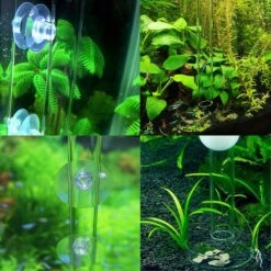 35cm Acrylic Shrimp Feeder Tube Feeding Dish Bowls For Fish Tank Aquarium Shrimp Fish, With 2 Sucti