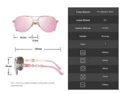 Polarized Aviator Sunglasses,lightweight Metal Frame Sun Glasses Uv400