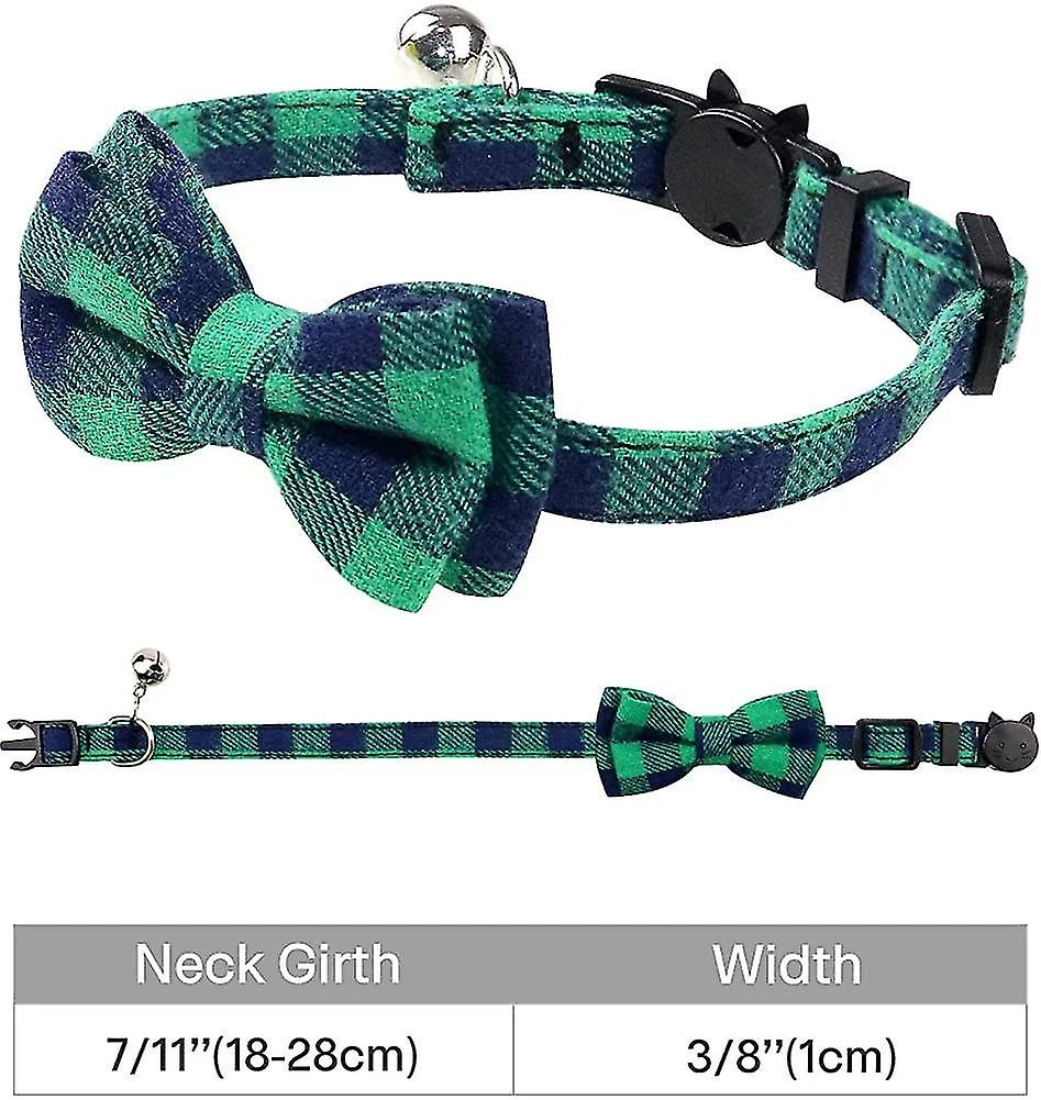 Cat Collar Anti Strangulation Cat Collar, Cat Collar With Bell And Bow Tie - Image 3