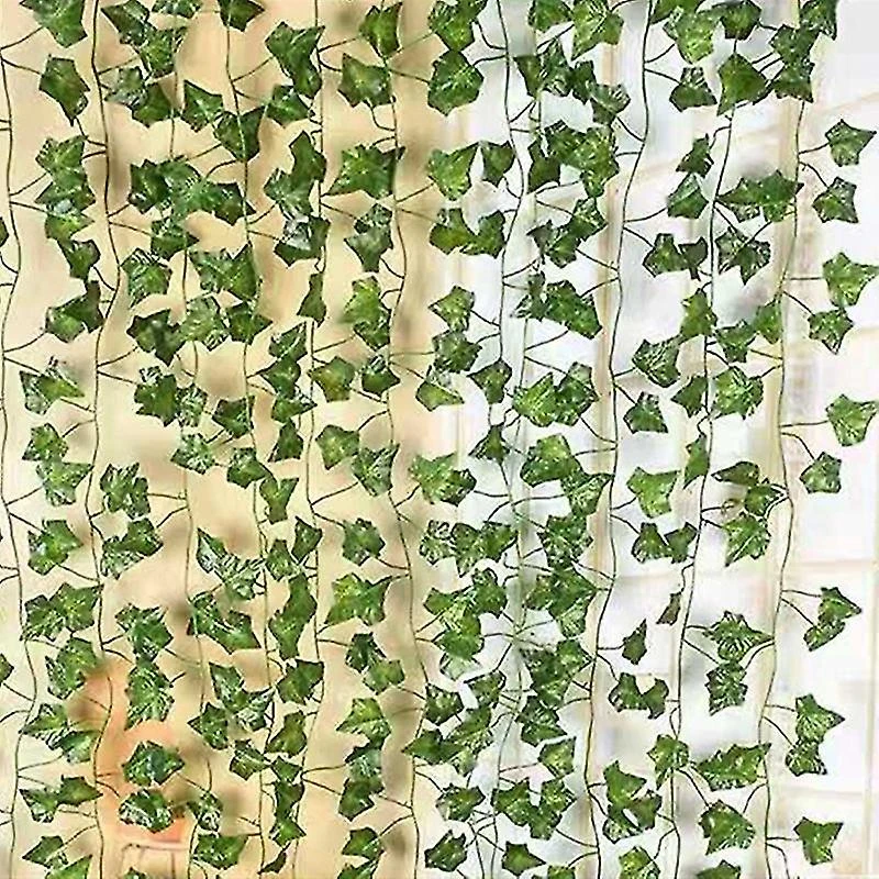 Simulation Rattan, Highly Simulated Simulation Green Leaf Plants Artificial Silk Cloth For Parties For Weddings