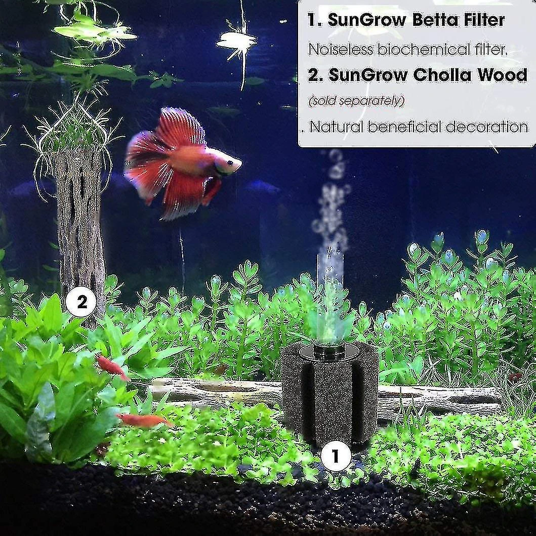 Sponge Filter Aquarium Air Filter Bio Filter Sponge Betta Shrimp XY-180 - Image 4