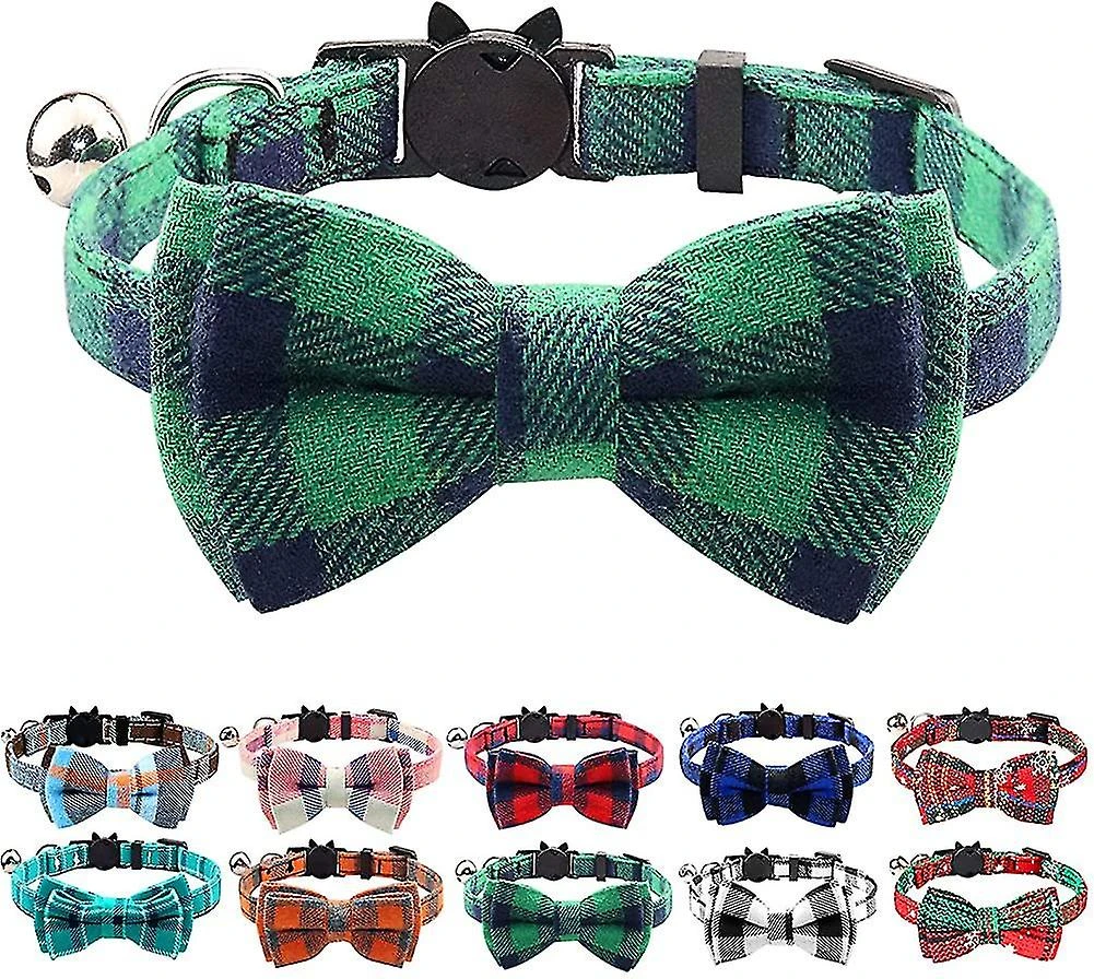 Cat Collar Anti Strangulation Cat Collar, Cat Collar With Bell And Bow Tie - Image 2