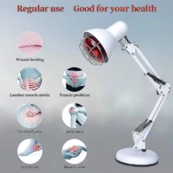150w Near Infrared Red Light Therapy Massage Heating Lamp Forbodyneckachemusclejointbackpainbloodcirculation Personal Care Best Gift White